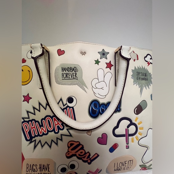 VERY Rare ❤️🔥AnYA HINDMarch LARGE LEATHER TOTE - Picture 11 of 12